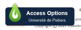 Pop-up Libkey indiquant des accès possibles